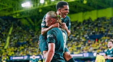 مانشستر سيتي يهيمن على فياريال بثنائية نظيفة في الشوط الأول لدوري أبطال أوروبا